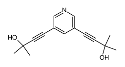 2,2'-dimethyl-4,4'-pyridine-3,5-diyl-bis-but-3-yn-2-ol结构式