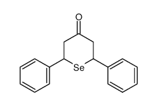 2,6-diphenyl-4-oxoselenane Structure
