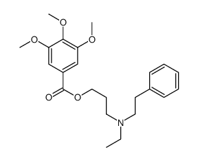 3,4,5-Trimethoxybenzoic acid 3-(N-ethyl-N-phenethylamino)propyl ester structure