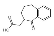 2-(5-氧亚基-6,7,8,9-四氢-5H-苯并[7]轮烯-6-基)乙酸结构式
