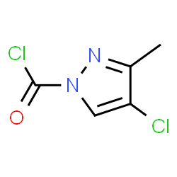 1H-Pyrazole-1-carbonyl chloride, 4-chloro-3-methyl- (9CI) Structure
