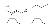tributyl-(1-iodo-3-methoxyprop-1-enyl)stannane Structure