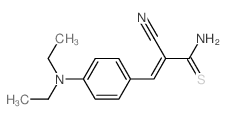 2-cyano-3-(4-diethylaminophenyl)prop-2-enethioamide结构式