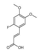 3,4-DIMETHOXY-6-FLUOROCINNAMIC ACID structure