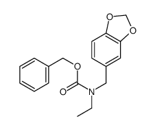 (苯并[d][1,3]二氧代-5-甲基)(乙基)氨基甲酸苄酯结构式
