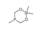 2,2,5-trimethyl-1,3-dioxa-5-phospha-2-silacyclohexane结构式