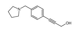 3-(4-pyrrolidin-1-ylmethyl-phenyl)-prop-2-yn-1-ol Structure