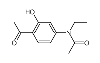 N-(4-acetyl-3-hydroxyphenyl)-N-ethylacetamide结构式