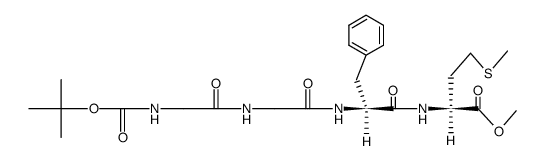 N-tert-Butyloxycarbonyl-glycyl-glycyl-L-phenylalanyl-L-methionin-methylester Structure