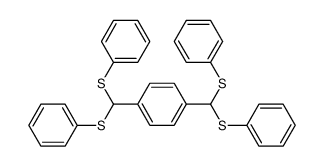 1,4-bis(bis(phenylthio)methyl)benzene结构式