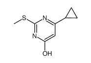 6-Cyclopropyl-2-(Methylthio)pyrimidin-4(3H)-one Structure