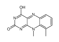 9,10-dimethylbenzo[g]pteridine-2,4-dione结构式