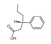 (3S)-3-phenylheptanoic acid结构式