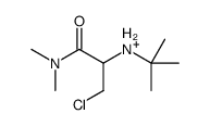 tert-butyl-[3-chloro-1-(dimethylamino)-1-oxopropan-2-yl]azanium Structure