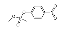 methyl-phosphonic acid methyl ester-(4-nitro-phenyl ester)结构式