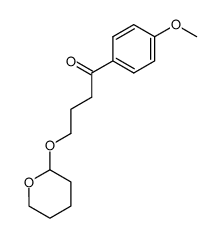 1-(4-methoxyphenyl)-4-((tetrahydro-2H-pyran-2-yl)oxy)butan-1-one结构式