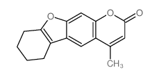 2H-Benzofuro[3,2-g]-1-benzopyran-2-one,6,7,8,9-tetrahydro-4-methyl- Structure