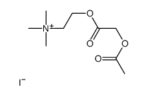 2-(2-acetyloxyacetyl)oxyethyl-trimethylazanium,iodide Structure