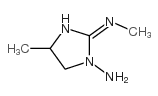4-甲基-2-(甲基亚氨基)-1-咪唑啉胺结构式