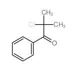 2-chloro-2-methyl-1-phenylpropan-1-one结构式