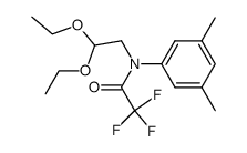 N-(2,2-diethoxyethyl)-N-(3,5-dimethylphenyl)-2,2,2-trifluoroacetamide结构式