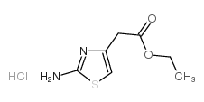 2-氨基-1,3-噻唑-4-乙酸乙酯盐酸盐结构式