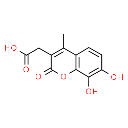 7,8-DIHYDROXY-4-METHYLCOUMARIN-3-ACETIC ACID Structure