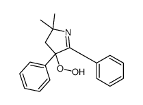 4-hydroperoxy-2,2-dimethyl-4,5-diphenyl-3H-pyrrole结构式