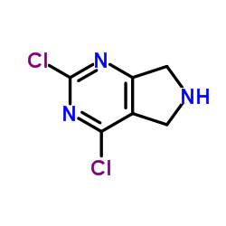 2,4-二氯-6,7-二氢-5H-吡咯并[3,4-d]嘧啶结构式