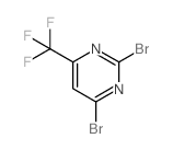 2,4-二溴-6-三氟甲基嘧啶结构式