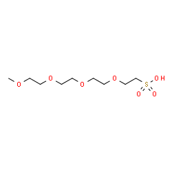 m-PEG4-sulfonic acid structure