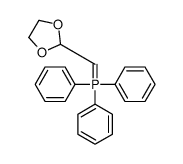 1,3-dioxolan-2-ylmethylidene(triphenyl)-λ5-phosphane Structure
