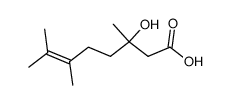 3-hydroxy-3,6,7-trimethyl-oct-6-enoic acid结构式