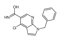 1-Benzyl-4-chloro-1H-pyrrolo[2,3-b]pyridine-5-carboxamide Structure