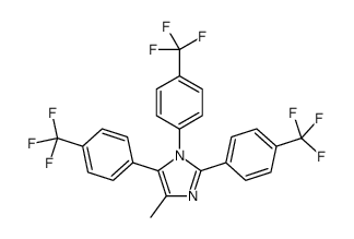 4-methyl-1,2,5-tris[4-(trifluoromethyl)phenyl]imidazole结构式