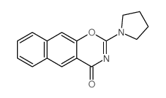 2-(1-Pyrrolidinyl)-4H-naphtho[2,3-e][1,3]oxazin-4-one结构式