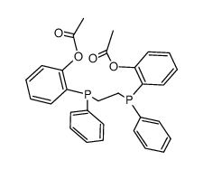 (Rp,Rp)-1,2-bis[(o-acetoxyphenyl)(phenyl)phosphino]ethane结构式