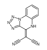 2-(5H-tetrazolo[1,5-a]quinoxalin-4-ylidene)propanedinitrile结构式