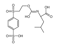(2S)-4-methyl-2-[2-(4-sulfophenyl)sulfonylethoxycarbonylamino]pentanoic acid结构式