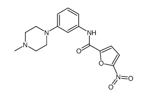 N-[3-(4-methylpiperazin-1-yl)phenyl]-5-nitrofuran-2-carboxamide结构式