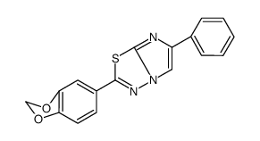 2-(1,3-benzodioxol-5-yl)-6-phenylimidazo[2,1-b][1,3,4]thiadiazole结构式