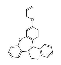 6-ethyl-5-phenyl-2-prop-2-enoxybenzo[b][1]benzoxepine结构式