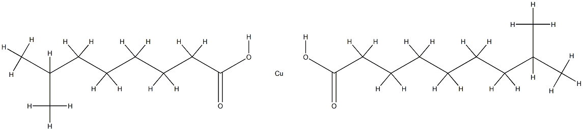 (异癸酸-O)(异壬酸-O)铜结构式