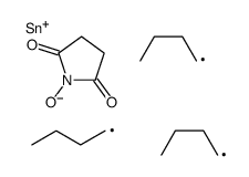 1-tributylstannyloxypyrrolidine-2,5-dione结构式