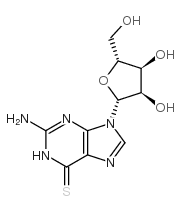 6-硫基鸟嘌呤结构式