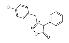 3-(p-Chlorobenzyl)-4-phenylsydnone Structure