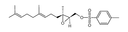 ((2R,3S)-3-((E)-4,8-dimethylnona-3,7-dien-1-yl)-3-methyloxiran-2-yl)methyl 4-methylbenzenesulfonate结构式