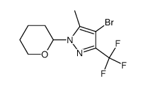 4-bromo-5-methyl-1-(tetrahydro-2H-pyran-2-yl)-3-(trifluoromethyl)-1H-pyrazole Structure