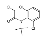 N-tert-butyl-2-chloro-N-(2,6-dichloro-phenyl)-acetamide结构式