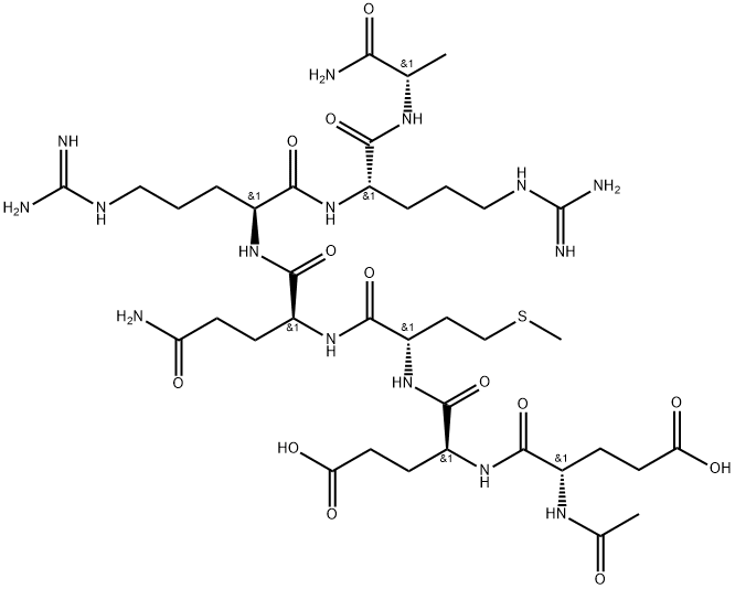 乙酰基七肽-4结构式